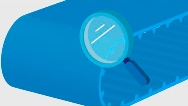 Cinta transportadora de PU normal