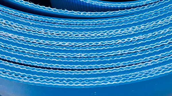 Cinta transportadora fabricada con diferentes tejidos